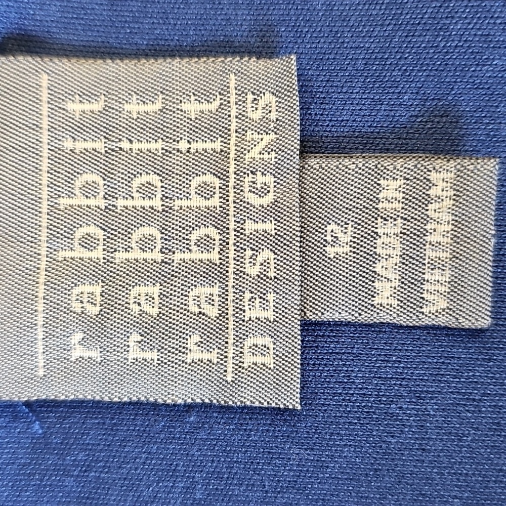 Rabbit Rabbit Rabbit Blue Fabric Label. Size 12. Easy Pop Over.silver Beads. - Picture 8 of 12